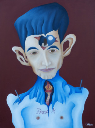mein kafka, öl 60cm x 8ocm